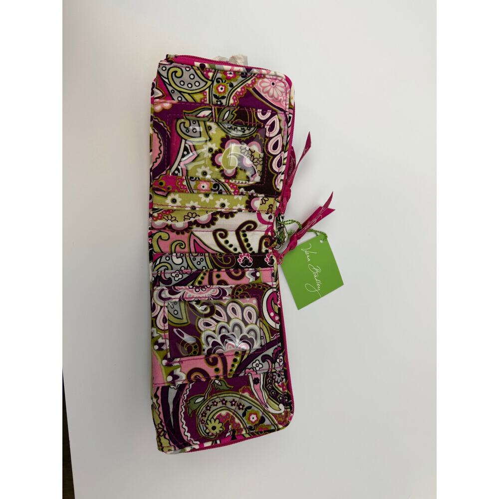 Vera‎ Bradley Very Berry Paisley Wallet Cosmetic Case Wristlet – NWT - Picture 5 of 6